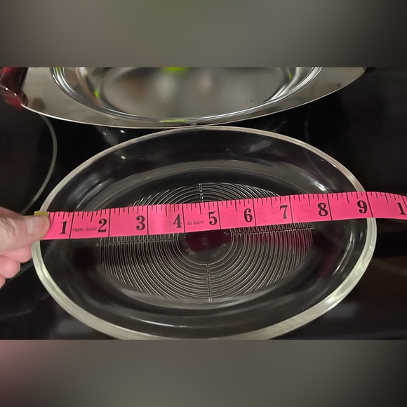 Glo Hill Canada Metal SS Serving Tray With Cherry Red Bakelite Handles - Picture 13 of 16